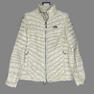 The North Face L Womens Thermoball Full Zip Jacket Packable Champagne Color